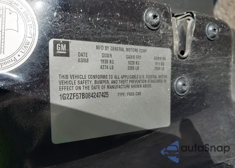 2008 Pontiac G6 Value Leader from USA, damaged, VIN 1G2ZF57B084247425